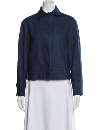 Pre-owned Vince Denim Jacket In Blue