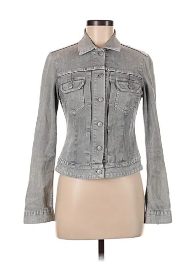 Pre-owned Vince Denim Jacket In Gray