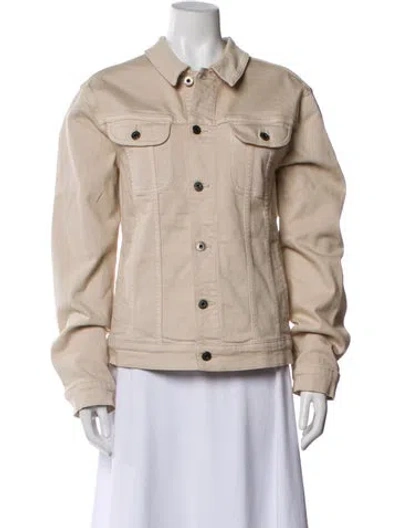 Pre-owned Vince Denim Jacket In Neutral