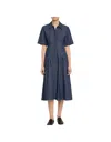 Vince Denim Shirt Dress In Deep Indigo In Blue