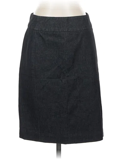 Pre-owned Vince Denim Skirt In Gray