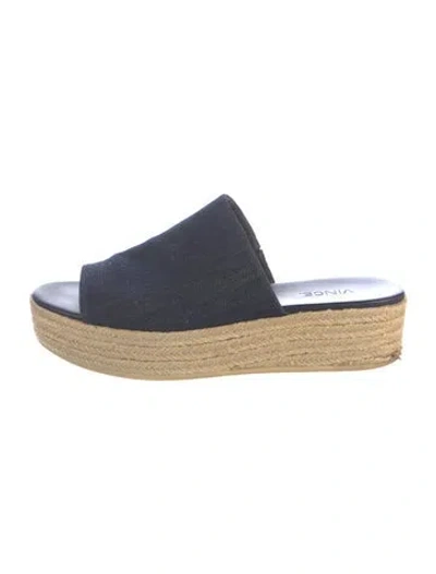 Pre-owned Vince Denim Slides In Blue