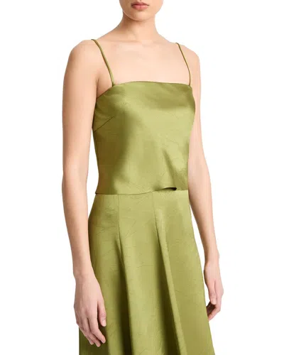 Vince Detachable Strap Top In Green