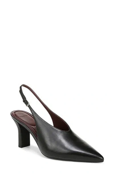 Vince Devi Slingback Pointed Toe Pump In Black