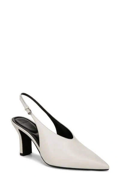 Vince Devi Slingback Pointed Toe Pump In Milk