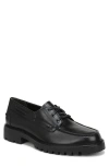 Vince Dillon Lugged Moc Toe Boat Shoe In Black