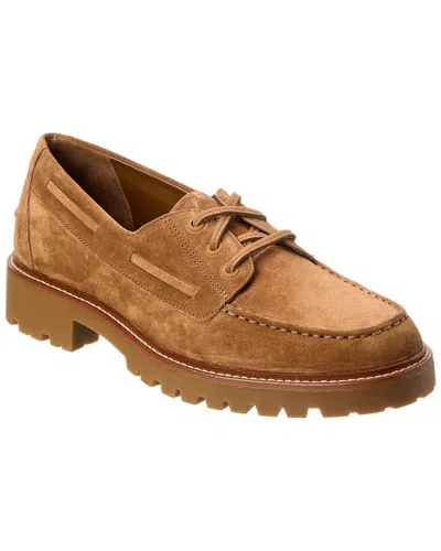 Vince Dillon Suede Loafer In Brown
