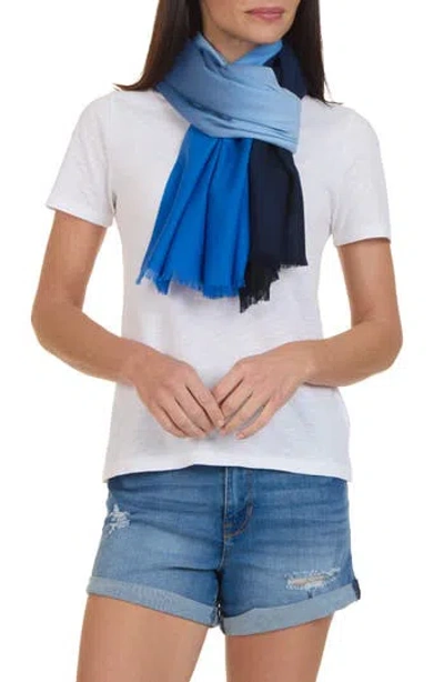 Vince Dip Dye Wool & Cashmere Scarf In Purple