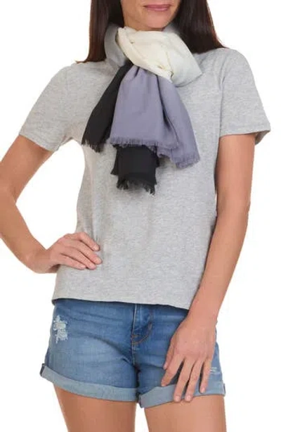 Vince Dip Dye Wool & Cashmere Scarf In Purple