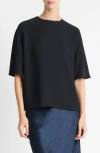 Vince Dolman Elbow Sleeve Tee In Coastal