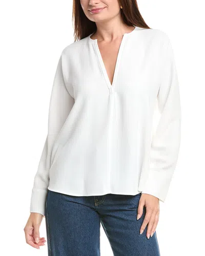 Vince Dolman Sleeve Blouse In White