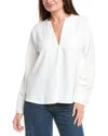 Vince Dolman Sleeve Blouse In White
