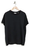 Vince Pima Cotton Essential T-shirt In Black
