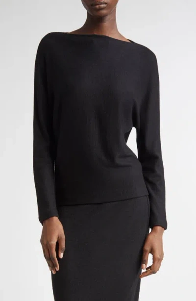 Vince Dolman Sleeve Sweater In Black