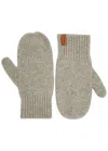 Vince Donegal Cashmere Mittens In Beige
