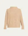 Vince Donegal Cashmere Sweater In Brown