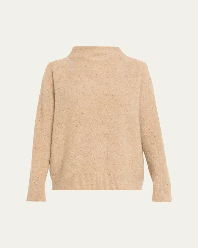 Vince Donegal Cashmere Sweater In Brown