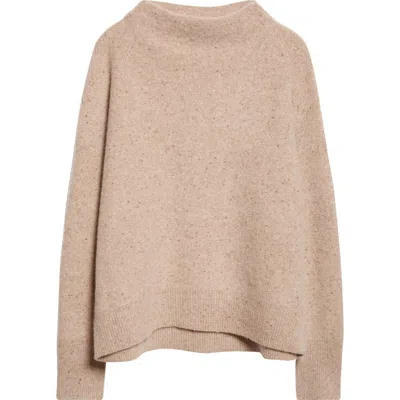 Vince Donegal Funnel Neck Cashmere Sweater In Pink