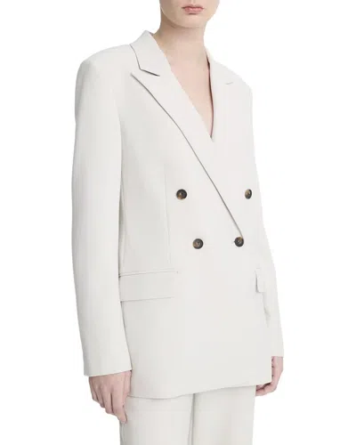 Vince Double Breasted Blazer In White