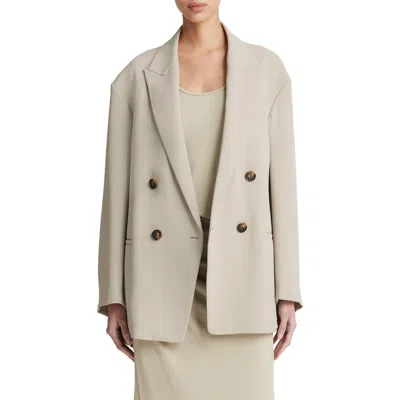 VINCE VINCE DOUBLE BREASTED CREPE BLAZER