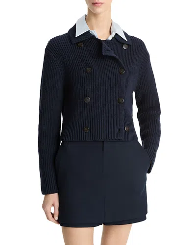 Vince Double Breasted Sweater In Coastal