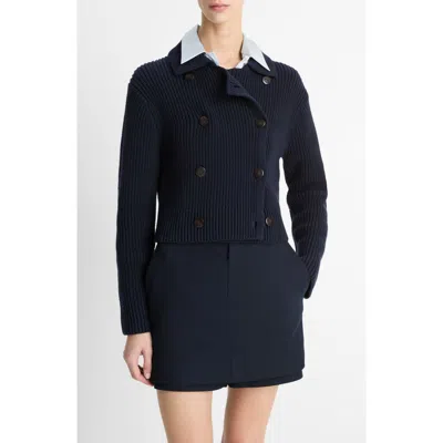 VINCE VINCE DOUBLE BREASTED SWEATER JACKET
