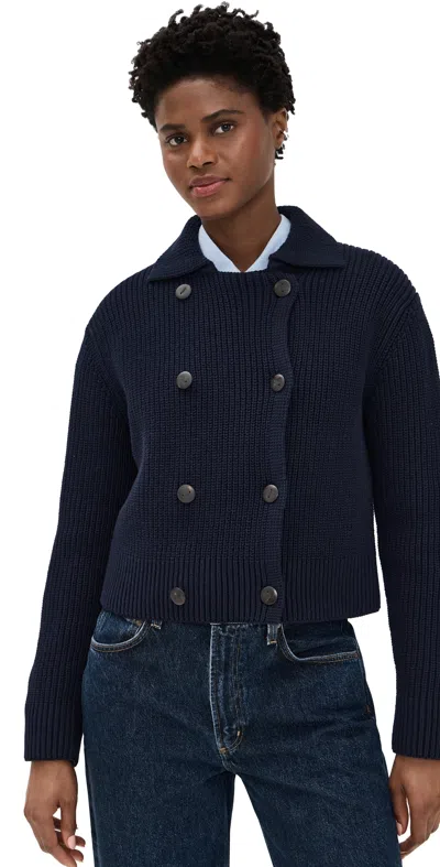 Vince Double Breasted Sweater Jacket Coastal
