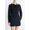 Vince Double-breasted Sweater Jacket In Coastal