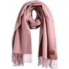 Vince Double Face Cashmere Scarf In Pink