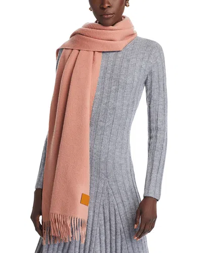 Vince Double Face Cashmere Scarf In Powder Pink