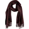Vince Double Face Cashmere Scarf In Purple