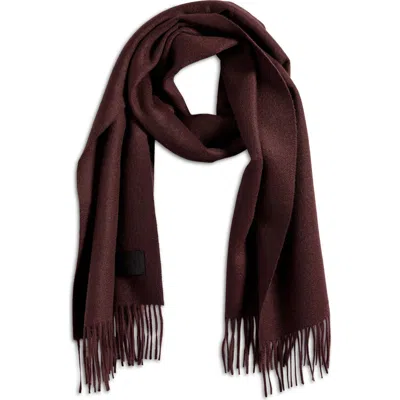 Vince Double Face Cashmere Scarf In Purple