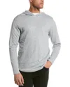 Vince Marled Stitch Cashmere Hoodie In Blue