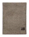 Vince Double Face Houndstooth Scarf In Brown