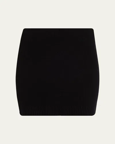Vince Double-face Mini Skirt In Black