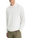 Vince Double Face Pullover Hoodie In Classic Cream