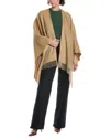 Vince Double-face Solid Cashmere Cape In Green