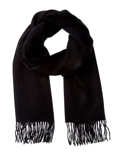 Vince Double-face Solid Cashmere Scarf In Black