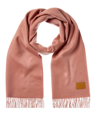 Vince Double-face Solid Cashmere Scarf In Gray