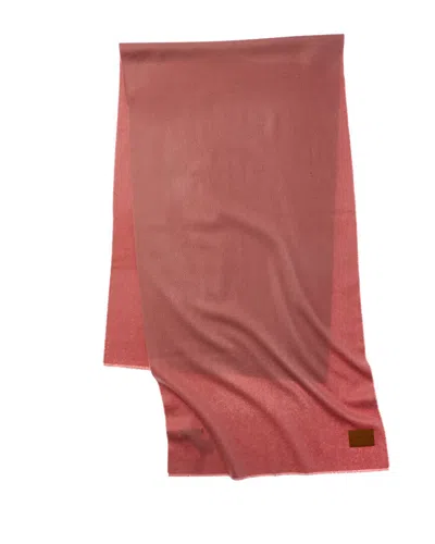 VINCE VINCE DOUBLE-FACE SOLID LEATHER-TRIM WOOL & CASHMERE-BLEND SCARF
