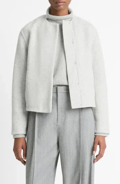 VINCE VINCE DOUBLE FACE WOOL BLEND JACKET