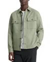Vince Double Face Workwear Button-up Shirt In Broad Leaf