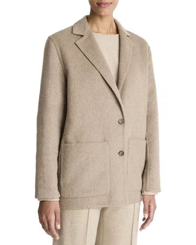 Vince Double Faced Cardigan Blazer In Neutral