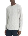 Vince Double Knit Sweater In Blue Cloud/off White