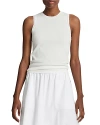 Vince Double Layer Cotton Blend Tank In Bell Combo