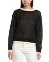 Vince Double Layer Sweater In Black
