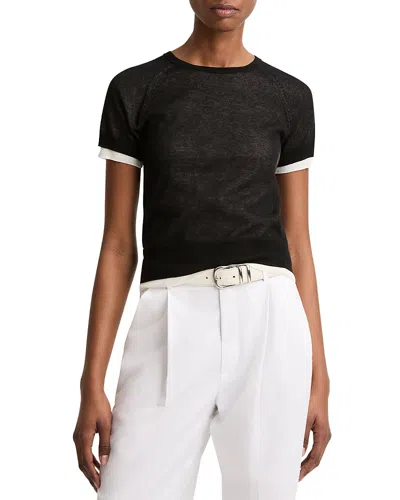 Vince Double Layer Top In Black