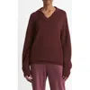 Vince Collared Layered Sweater In Black Rose