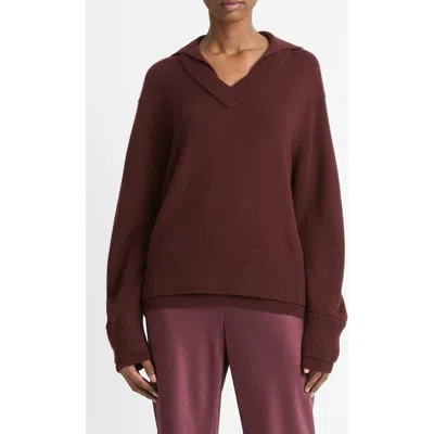 VINCE VINCE DOUBLE LAYER WOOL & CASHMERE SWEATER