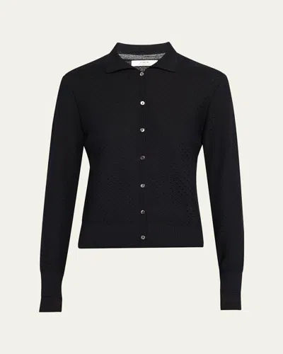 VINCE DOUBLE-LAYERED CARDIGAN